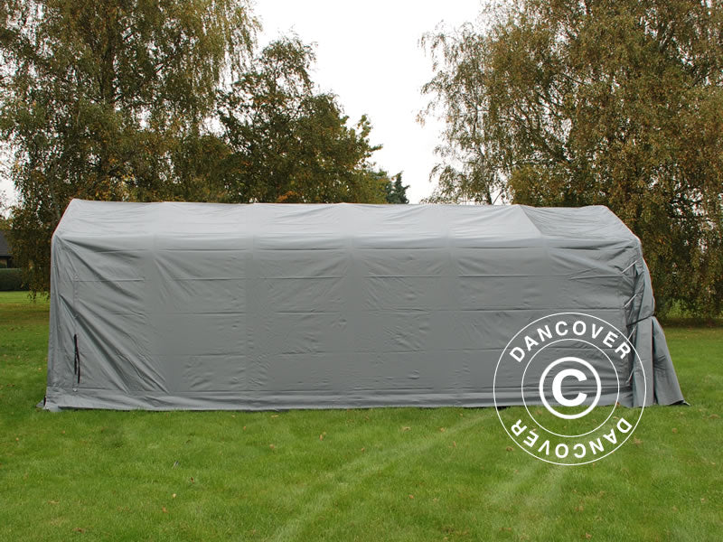 Garagetält PRO 3,6x7,2x2,68m PVC, Grå - Image 4