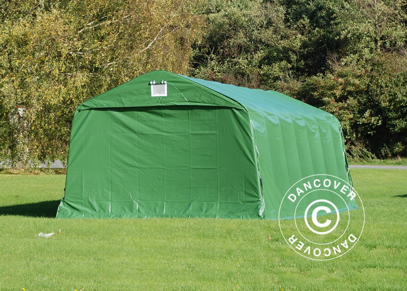 Garagetält PRO 3,6x8,4x2,68m PVC, Grön - Image 3