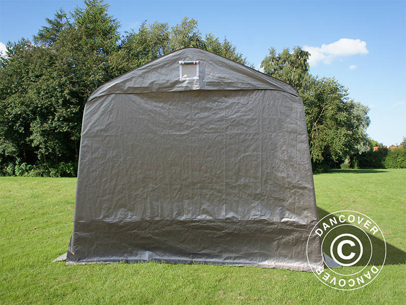 Garagetält PRO 3,77x9,7x3,18m PE, Grå - Image 4
