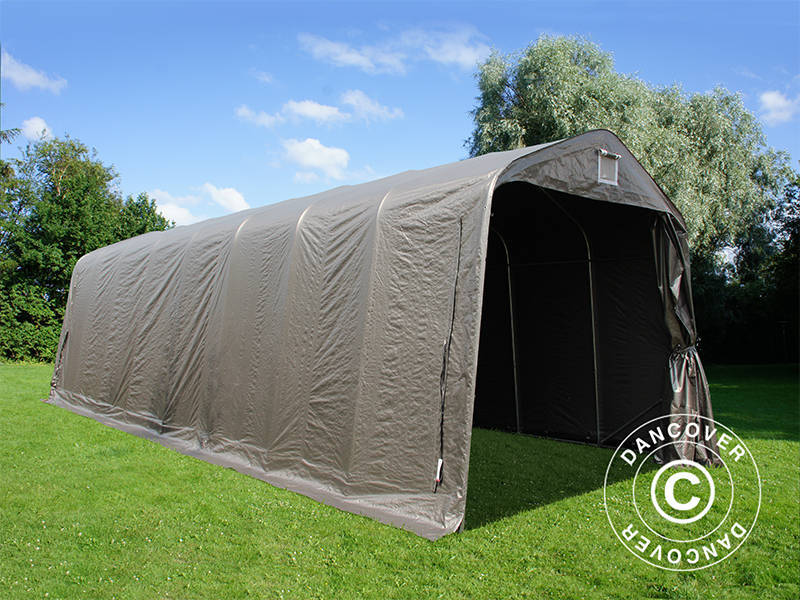 Garagetält PRO 3,77x9,7x3,18m PE, Grå - Image 8