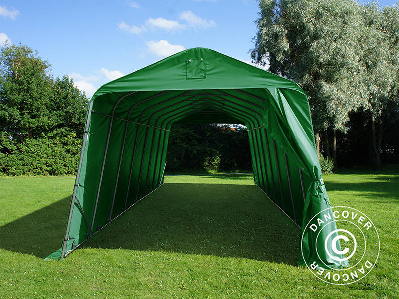 Garagetält PRO 3,77x9,7x3,18m PVC, Grön - Image 3