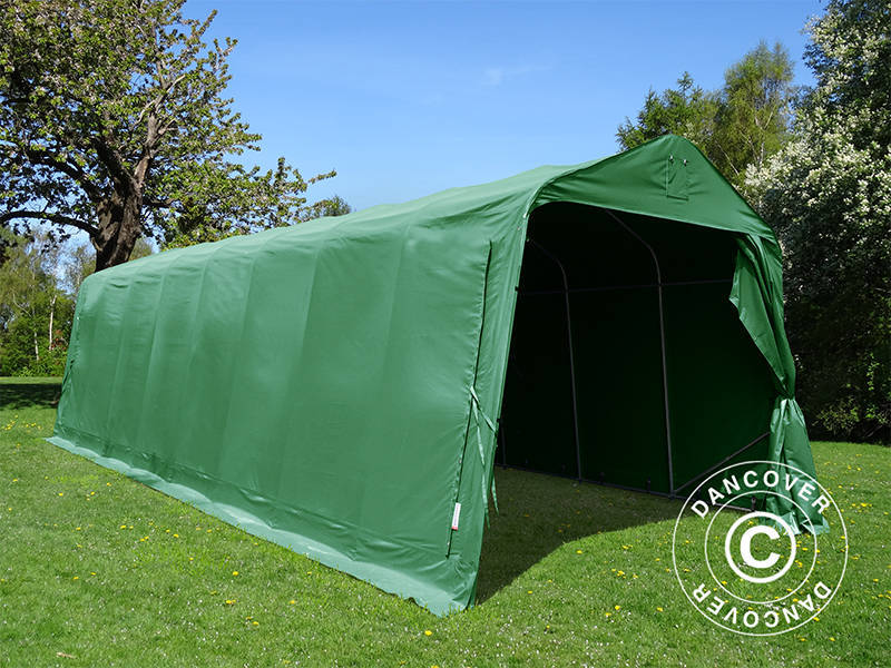 Garagetält PRO 3,77x9,7x3,18m PVC, Grön - Image 4