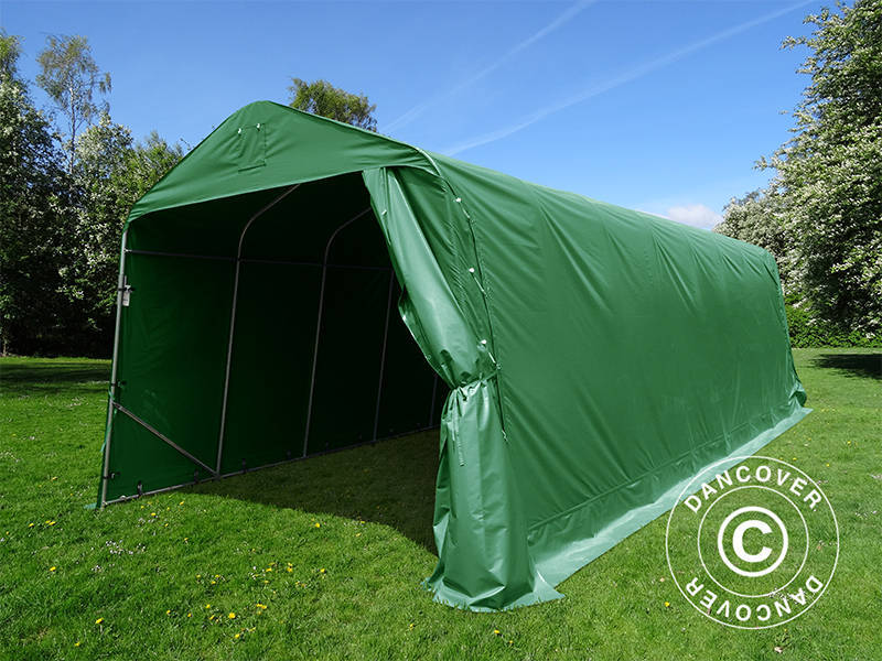 Garagetält PRO 3,77x9,7x3,18m PVC, Grön - Image 6