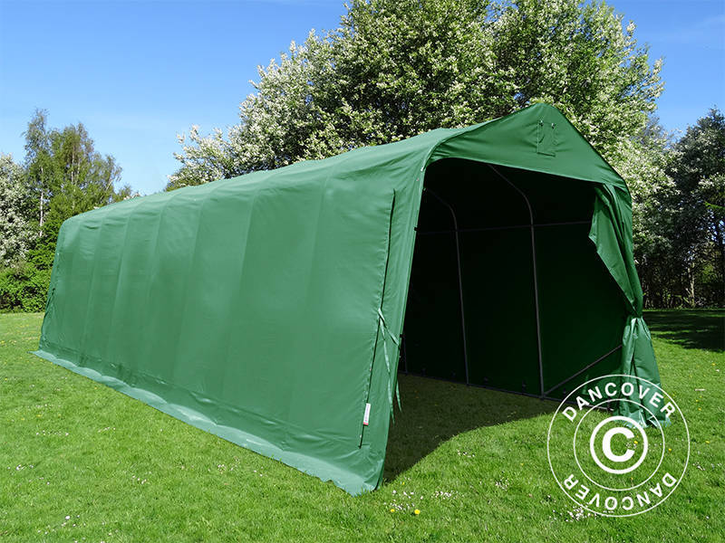 Garagetält PRO 3,77x9,7x3,18m PVC, Grön - Image 8