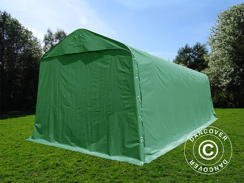 Garagetält PRO 3,77x9,7x3,18m PVC, Grön - Image 9