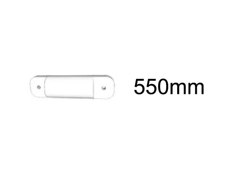 Gaveltub vertikal, Ø25mm, 530mm - Image 2