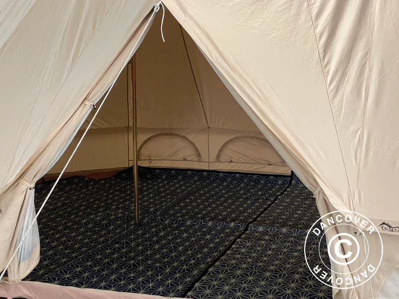 Glampingtältmatta för 4x6m TentZing® tält, 2 st., Blå/Vit - Image 8