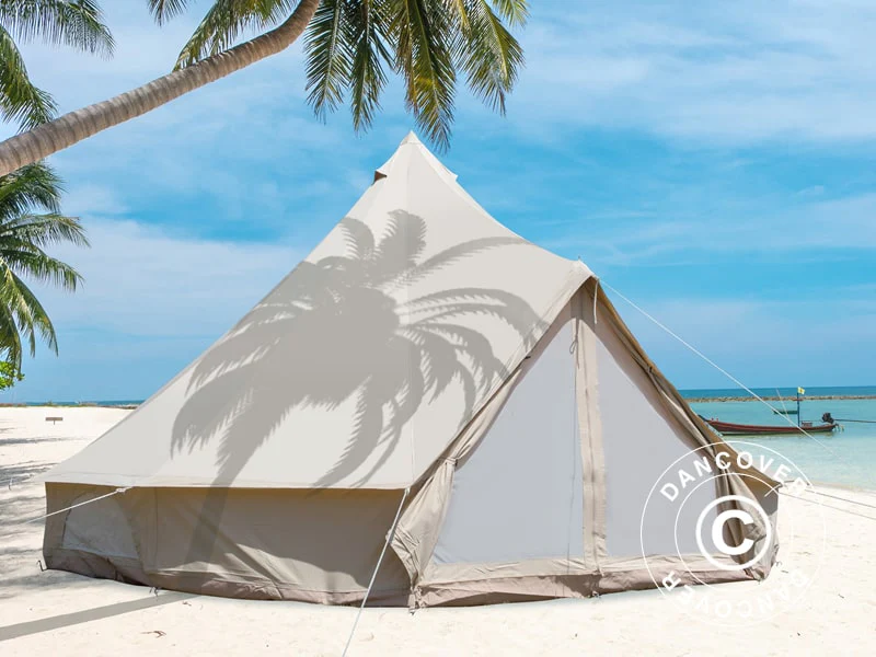 Glampingtält för glamping, TentZing®, 4x4m, 4 Pers, Sand - Image 2
