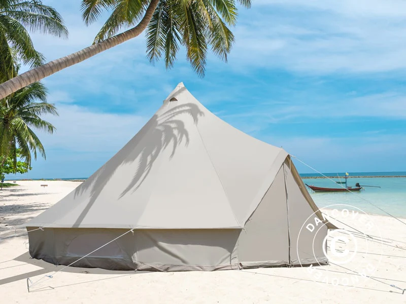 Glampingtält för glamping, TentZing®, 4x4m, 4 Pers, Sand - Image 4