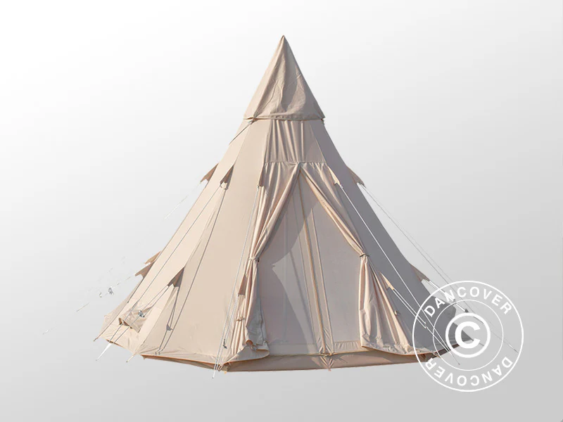 Glampingtält för glamping, TentZing®, 5x5m, 5 Pers, Sand - Image 4