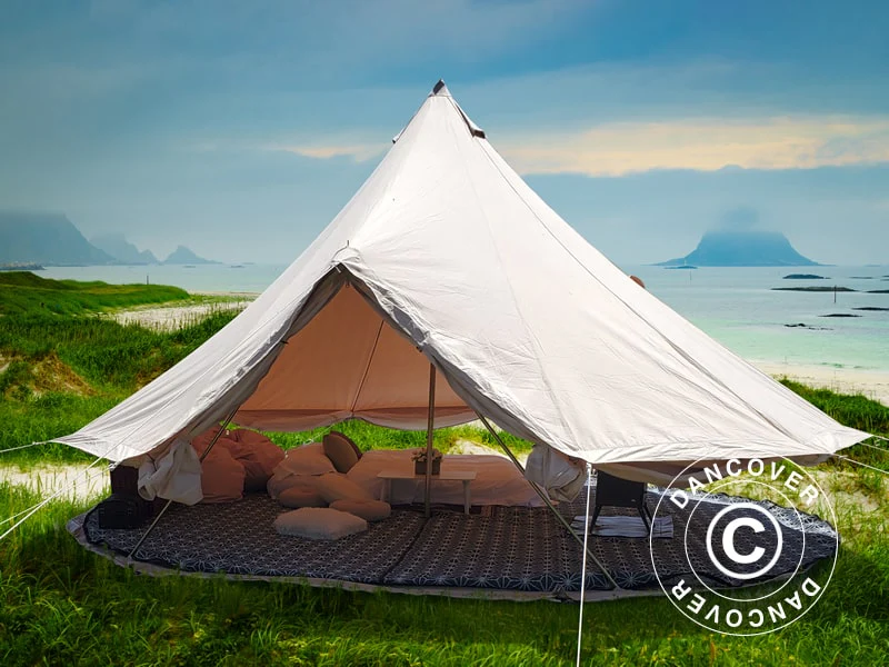 Glampingtält för glamping, TentZing®, 5x5m, 6 Pers, Sand - Image 2