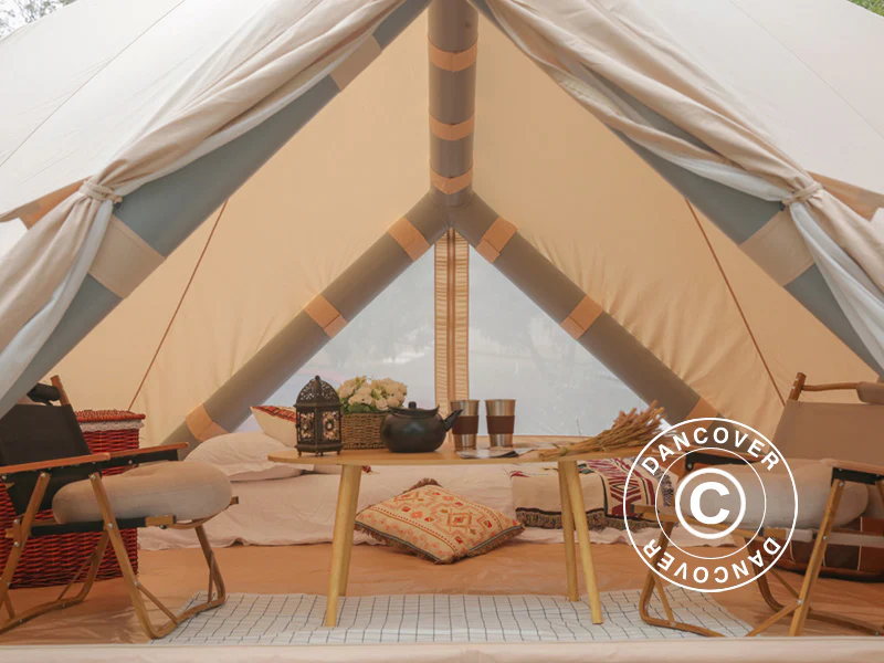 Glampingtält, uppblåsbart, TentZing®, 4x4m, 5 Personer, Sand - Image 6