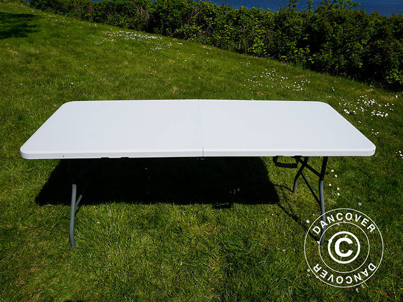 Hopfällbart bord 180x74x74cm, Ljusgrå (25 st.) - Image 17