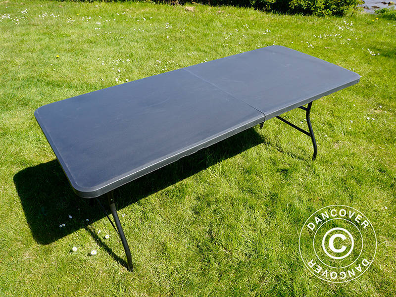 Hopfällbart bord 180x74x74cm, Svart (1 st.) - Image 21