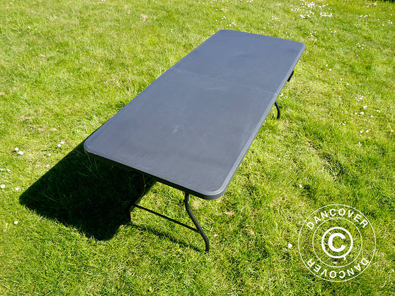 Hopfällbart bord 180x74x74cm, Svart (10 st.) - Image 13