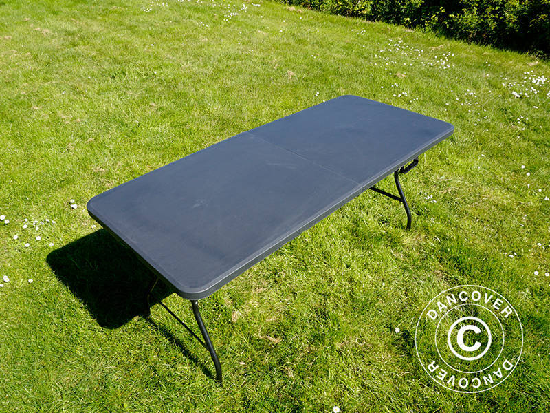 Hopfällbart bord 180x74x74cm, Svart (10 st.) - Image 16