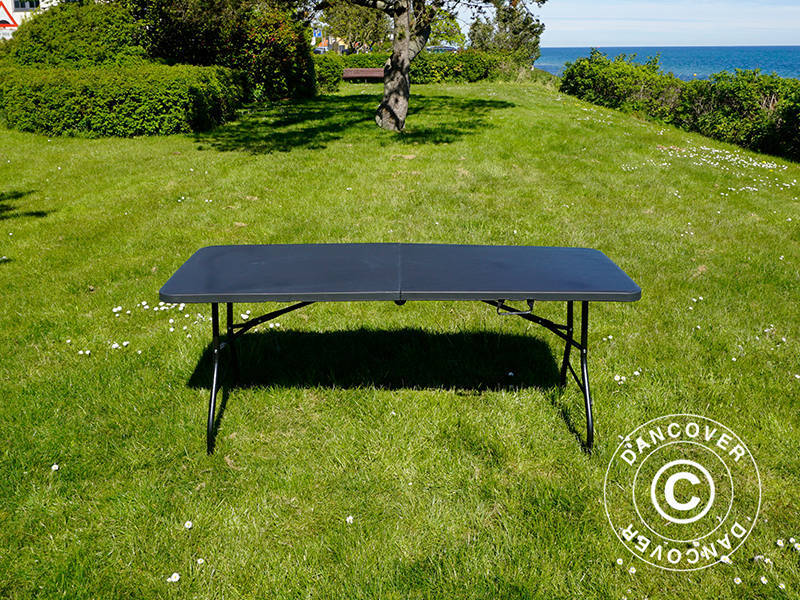 Hopfällbart bord 180x74x74cm, Svart (10 st.) - Image 17