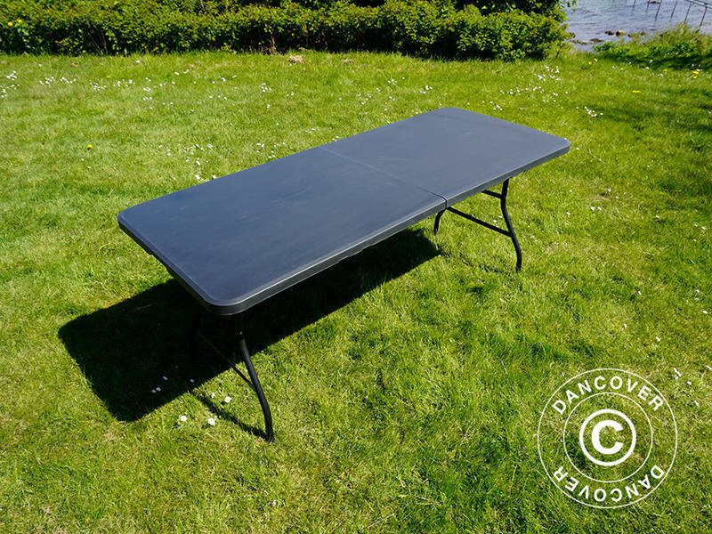 Hopfällbart bord 180x74x74cm, Svart (10 st.) - Image 22