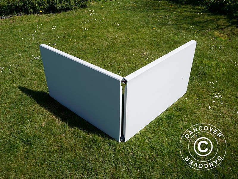 Hopfällbart bord 240x76x74cm, Ljusgrå (10 st.) - Image 7