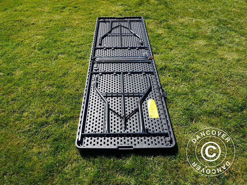 Hopfällbart bord 240x76x74cm, Svart (10 st.) - Image 11