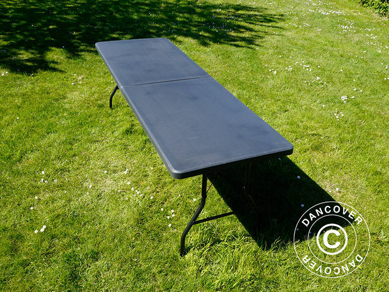 Hopfällbart bord 240x76x74cm, Svart (10 st.) - Image 16