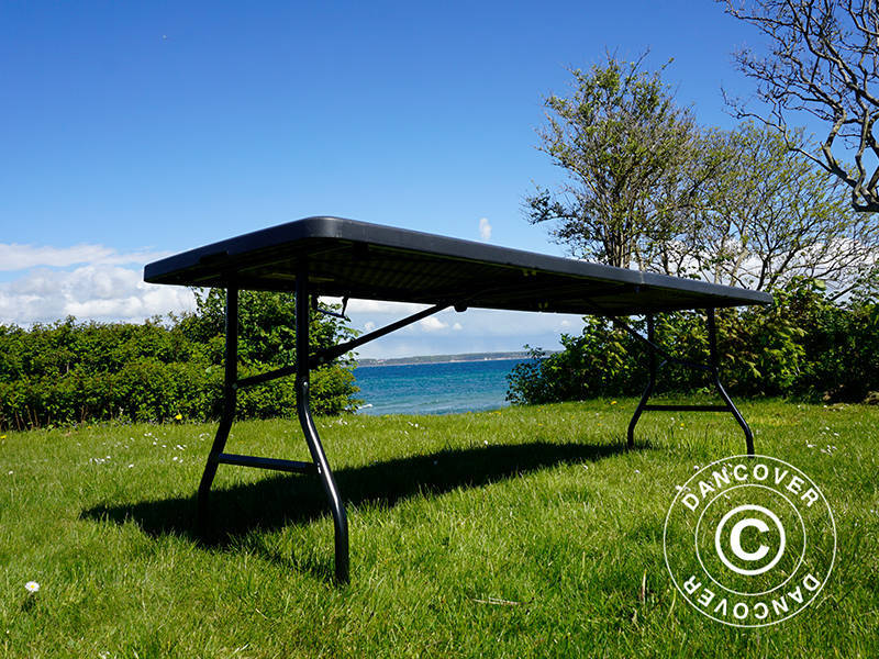 Hopfällbart bord 240x76x74cm, Svart (25 st.) - Image 15