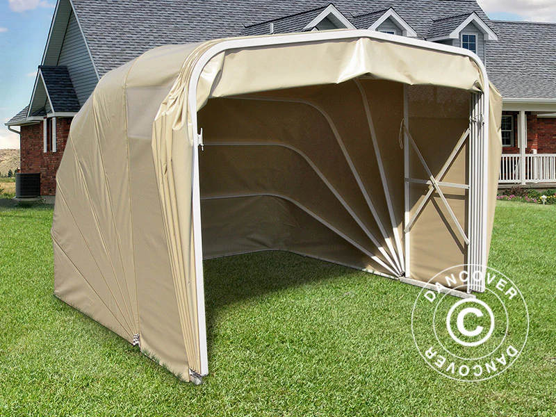 Hopfällbart garage (Bil), 2,5x4,7x2m, beige - Image 3