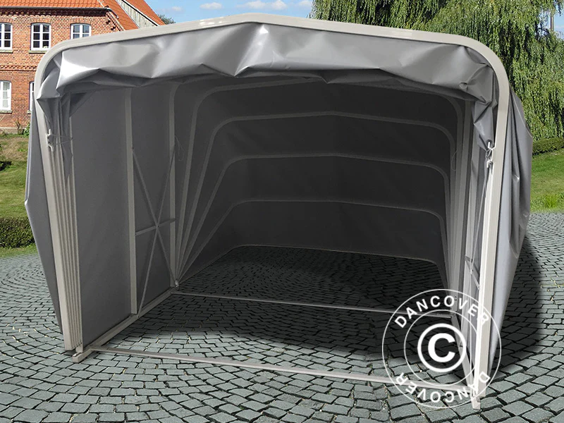 Hopfällbart garage (Bil), 2,5x4,7x2m, grå - Image 3