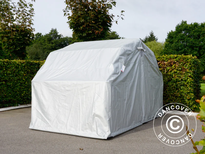 Hopfällbart garage (MC), 1,88x3,45x1,9m, Grå - Image 10