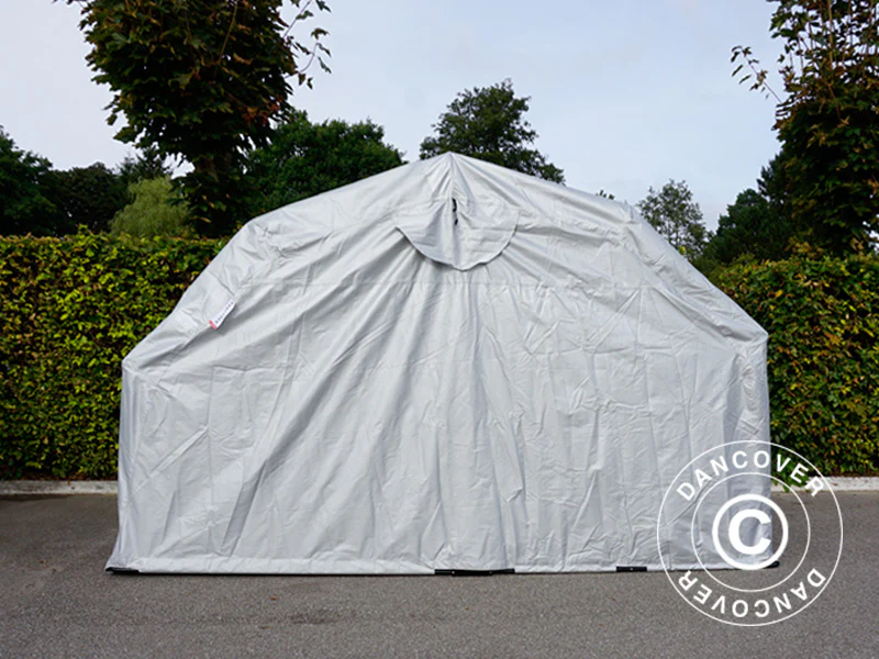 Hopfällbart garage (MC), 1,88x3,45x1,9m, Grå - Image 13