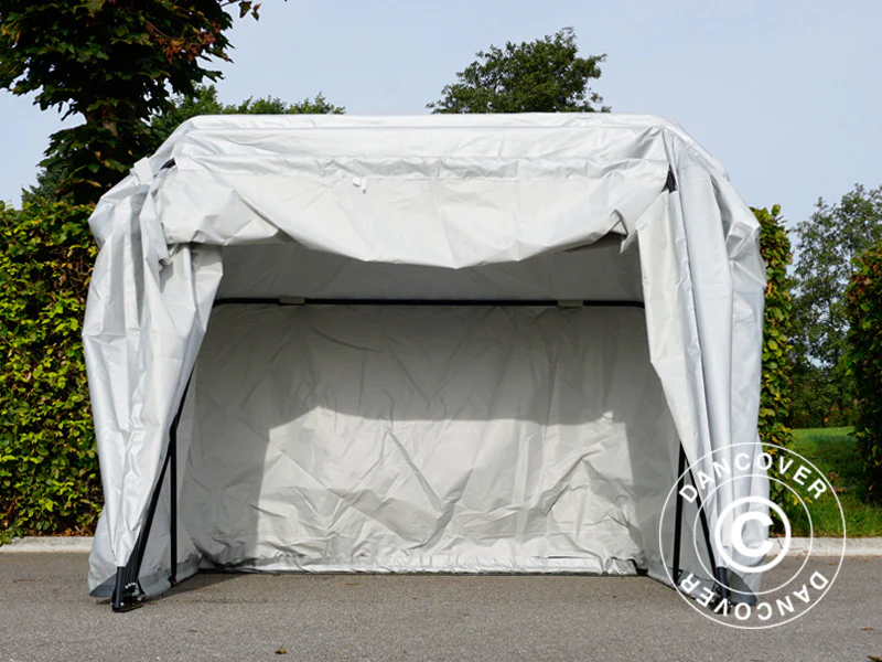 Hopfällbart garage (MC), 1,88x3,45x1,9m, Grå - Image 6