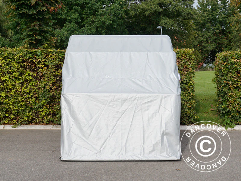 Hopfällbart garage (MC), 1,88x3,45x1,9m, Grå - Image 8