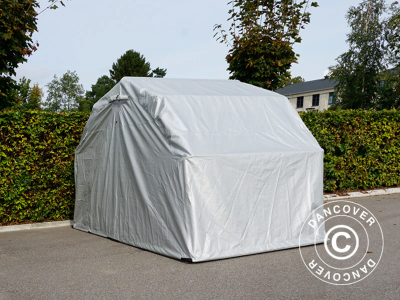 Hopfällbart garage (MC), 1,88x3,45x1,9m, Grå - Image 9