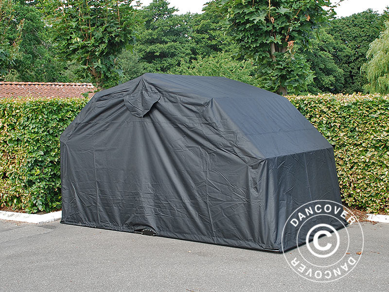 Hopfällbart garage (MC), 1,88x3,45x1,9m, Svart - Image 3