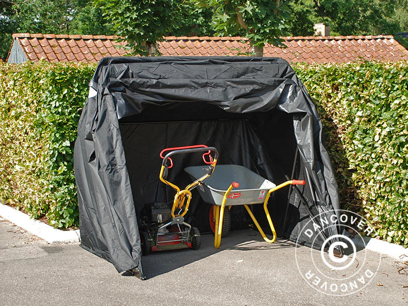 Hopfällbart garage (MC), 1,88x3,45x1,9m, Svart - Image 7