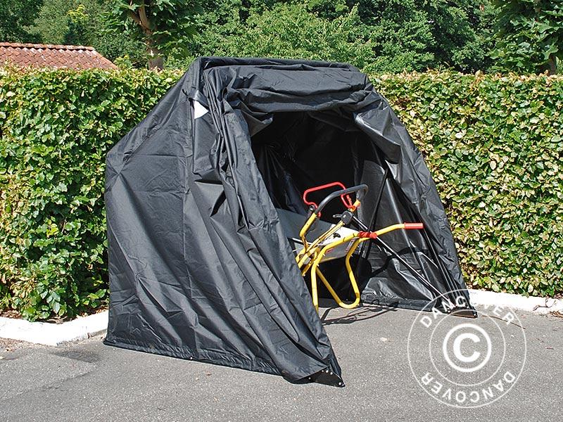 Hopfällbart garage (MC), 1,88x3,45x1,9m, Svart - Image 9