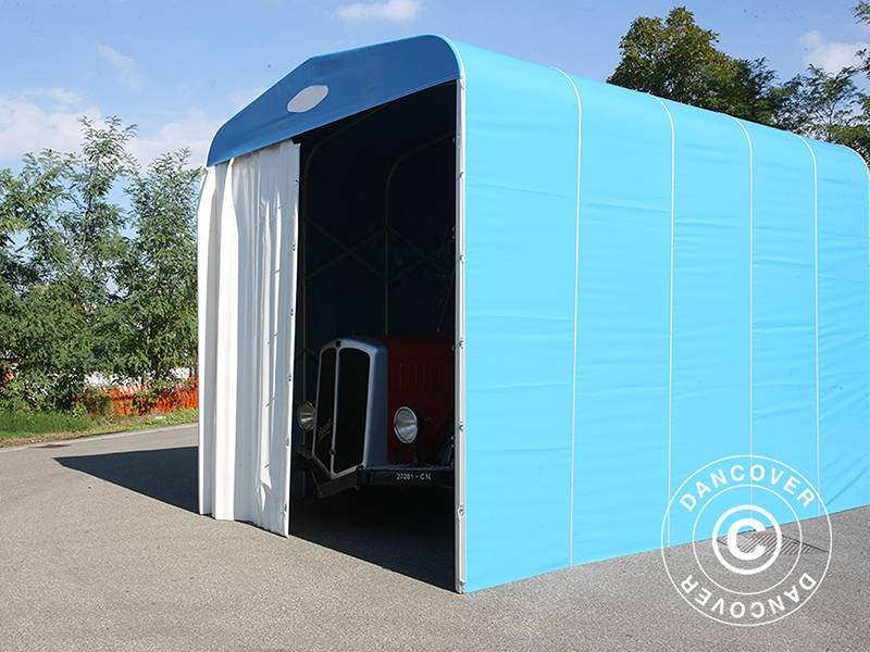 Hopfällbart tunnelgarage (Husbil), 3x5,15x3,6m, Vit - Image 6