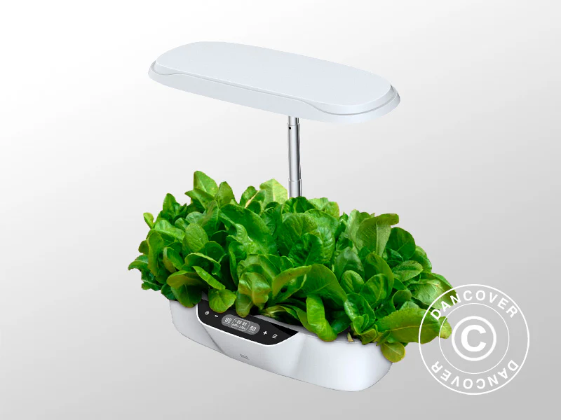 Hydroponisk planteringskärl med LED-tillväxtljus, 0,204x0,40x0,195m, Vit - Image 2