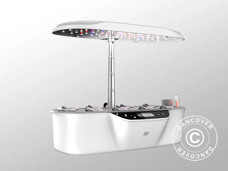 Hydroponisk planteringskärl med LED-tillväxtljus, 0,204x0,40x0,195m, Vit - Image 4