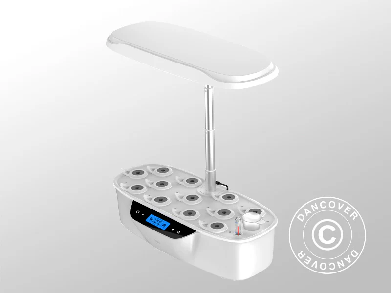 Hydroponisk planteringskärl med LED-tillväxtljus, 0,204x0,40x0,195m, Vit - Image 5