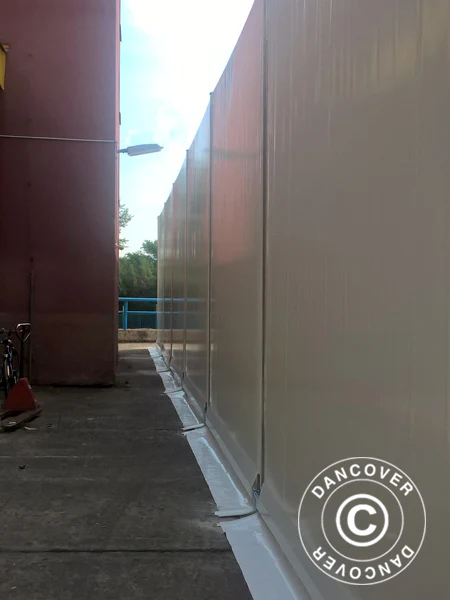 Industriell förvaringshall Alu 10x10x4,52m med skjutport, PVC, Vit - Image 15