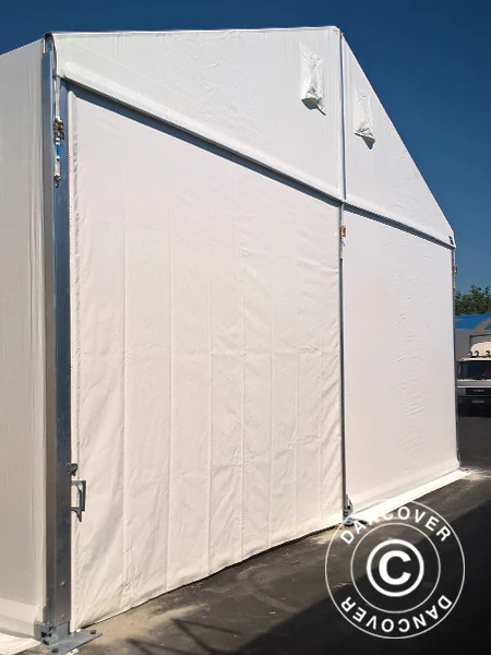 Industriell förvaringshall Alu 20x50x9,04m med skjutport, PVC, Vit - Image 13
