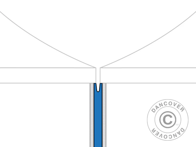 Infill sammanslutningspaneler för FleXtents® PRO snabbtält 3m serie, Blå, 2 delar. - Image 2