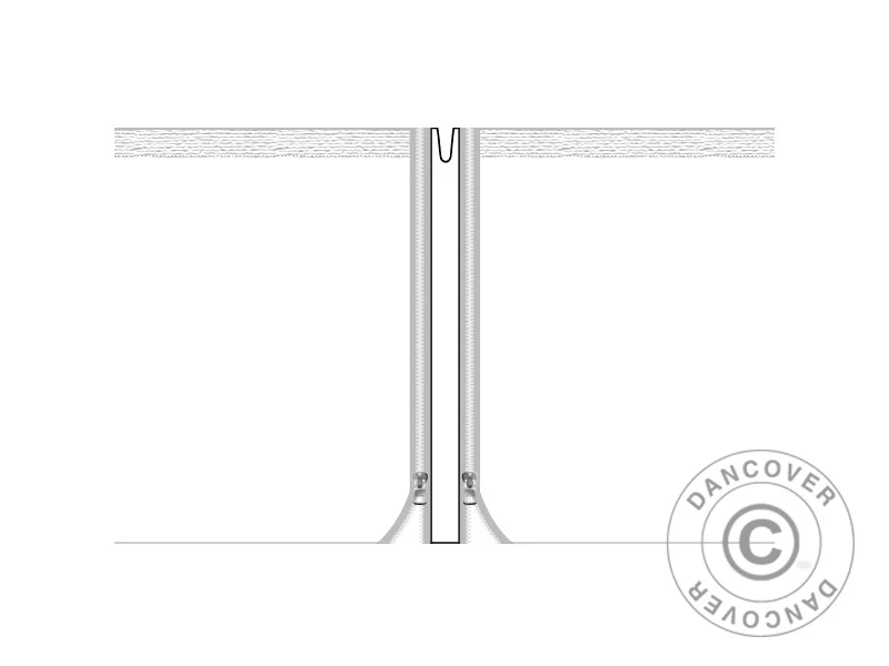 Infill sammanslutningspaneler för FleXtents® PRO snabbtält 3m serie, Vit, 2 delar.