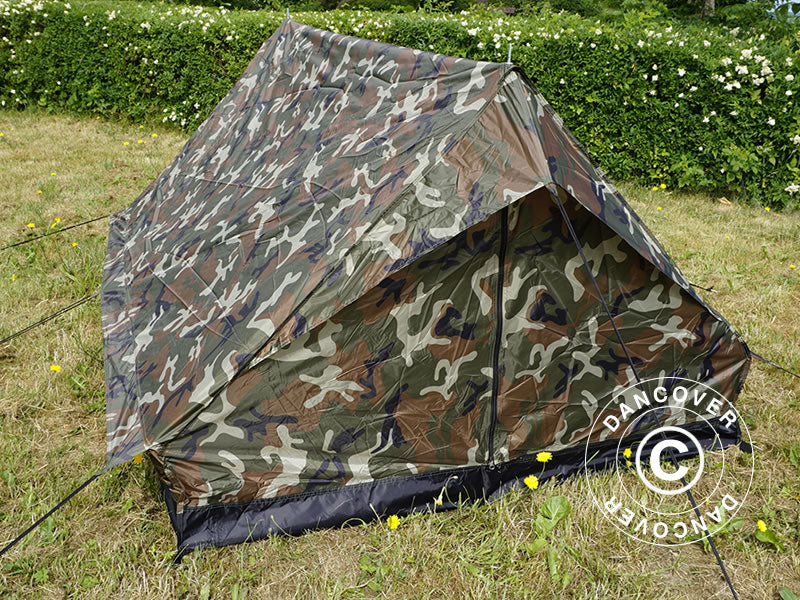 Kamouflagetält Woodland MINI PACK, 2 personer
