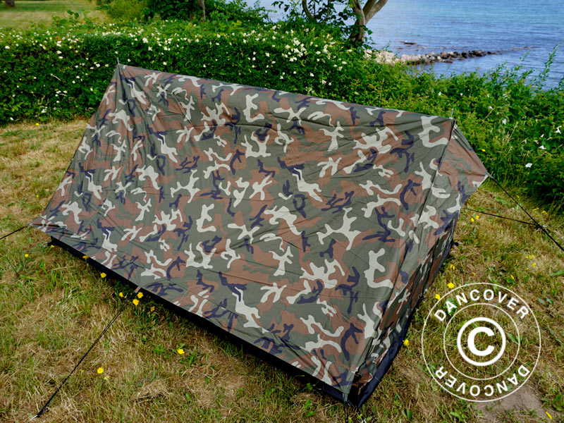 Kamouflagetält Woodland MINI PACK, 2 personer - Image 10