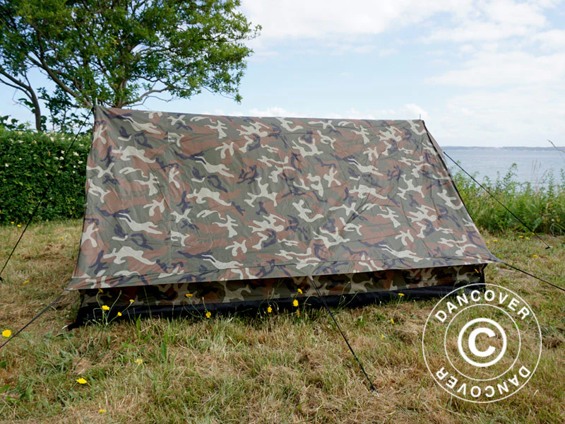 Kamouflagetält Woodland MINI PACK, 2 personer - Image 11