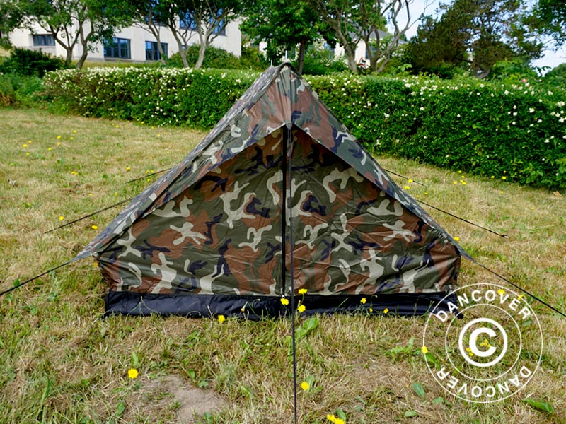 Kamouflagetält Woodland MINI PACK, 2 personer - Image 9