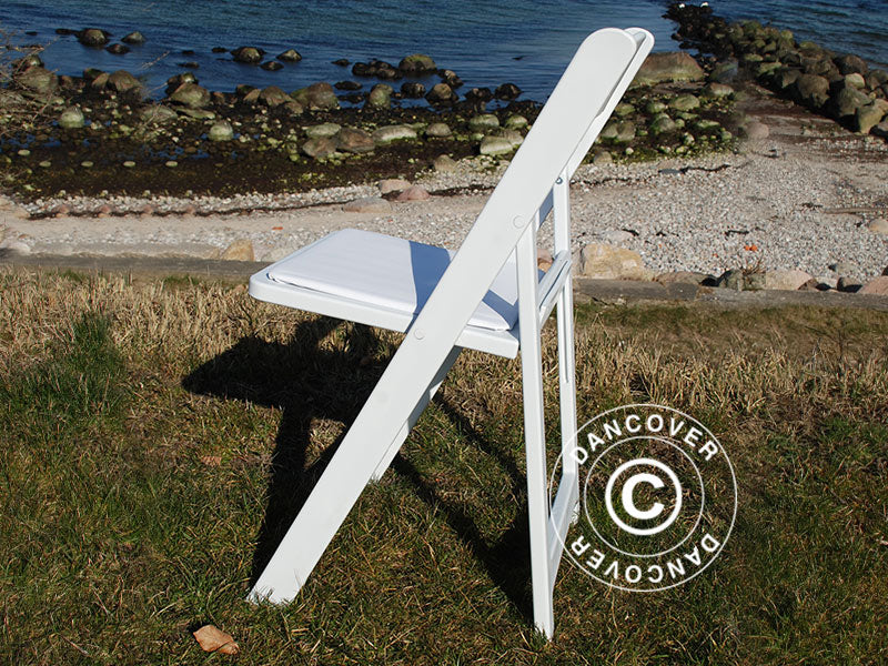 Klappstol 44x46x77cm, Vit, 8 st. - Image 16
