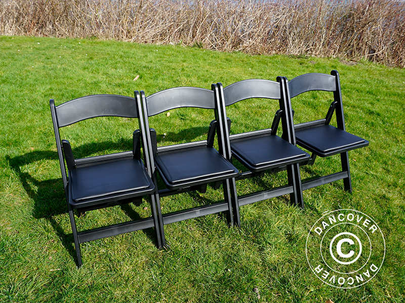 Klappstol, Svart, 44x46x77cm, 4 st. - Image 30